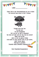Vorschau - Anderer Materialtyp - Abschiedsgruß Ende Klasse 2 - Waschbärklasse - Seite 3