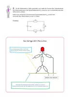 Vorschau - Arbeitsblätter - Lötübung - LED Männchen > Elektrotechnik / Elektronik / Löten / Ohmsches Gesetz in der Praxis - Seite 1