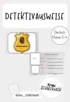 Vorschau - Anderer Materialtyp - Detektivausweise (Hör- oder Lesedetektive) - Deckblatt