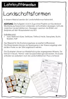 Vorschau - Arbeitsblätter - Landschaftsformen (Beispiel an: Mecklenburg-Vorpommern) - Seite 1