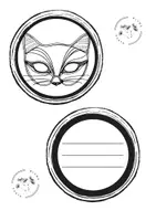 Vorschau - Mal- und Bastelvorlagen - Tiermaske zum Basteln & Ausmalen - Fuchs - Seite 3