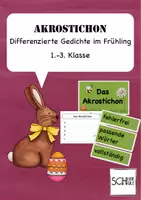 Vorschau - Arbeitsblätter - Das Akrostichon - Differenzierte Gedichte im Frühling - Deckblatt