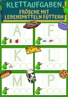 Vorschau - Fördermaterial/Inklusion - Klettaufgaben: Frösche mit Lebensmitteln füttern - Deckblatt