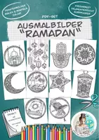 Vorschau - Mal- und Bastelvorlagen - Ausmalbilder Fensterbilder "Ramadan" Islam Dekoration - Deckblatt