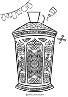 Vorschau - Spiele - Bastelvorlage Ausmalbilder Klassenprojekt "Ramadan-Girlande" Islam - Seite 2