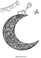 Vorschau - Spiele - Bastelvorlage Ausmalbilder Klassenprojekt "Ramadan-Girlande" Islam - Seite 3