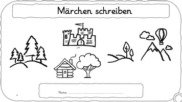 Vorschau - Interaktives Material - 📖 Märchen schreiben: Jetzt auch digital und interaktiv! ✨ - Deckblatt