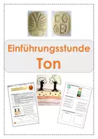 Vorschau - Stundenentwürfe - Einführung Material Ton - Stationen, Skarabäus - WG Kunst - Deckblatt