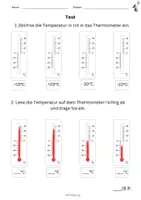 Vorschau - Test - Test: THERMOMETER und WETTERSYMBOLE, Sachkunde 2.Klasse - Seite 3