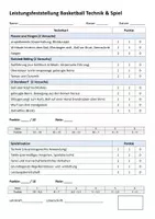 Vorschau - Anderer Materialtyp - Materialpaket Bewertungsbögen für Tanz, Basketball und Fußball - Seite 1