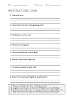 Vorschau - Arbeitsblätter - AB mit Fragen zum Thema "Türme" + Lösungsblatt + Infografik - Deckblatt