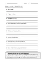 Vorschau - Arbeitsblätter - Lernposter + AB mit Fragen zum Thema "Uluru" + Lösungsblatt + Mindmap + Infografik - Seite 1
