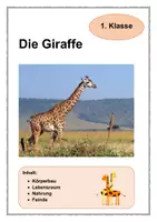 Vorschau - Arbeitsblätter - Die Giraffe 1. Klasse - Deckblatt