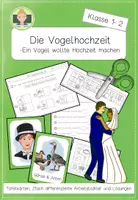 Vorschau - Arbeitsblätter - Liederarbeitung: Die Vogelhochzeit (Musik Klasse 1-3) - Deckblatt