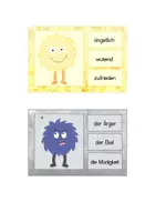 Vorschau - Stationenlernen - Monster - Klammerkarten Gefühle - Seite 3