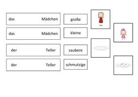 Vorschau - Stationenlernen - Legespiel - Gegenteile Adjektive - Seite 3