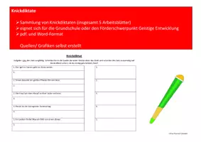 Vorschau - Arbeitsblätter - Knickdiktate gesammelt - Seite 1