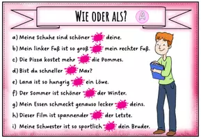 Vorschau - Arbeitsblätter - Kleckersätze (wie oder als?) - Seite 2