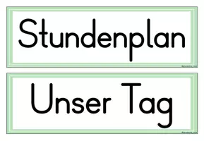 Vorschau - Präsentationen/Tafelbilder - Tagestransparenz Grundschule | Stundenplan & Tagesplan Mint - Seite 3