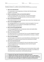 Vorschau - Arbeitsblätter - AB mit Fragen zum Thema "Unternehmen" + Lösungsblatt + Infografik - Seite 2