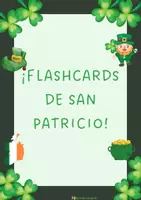 Vista previa - Tarjetas / Manipulativos - ¡Flashcards de San Patricio! - Portada