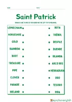 Vista previa - Hojas de trabajo - St. Patrick worksheet! - página 2