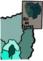 Aperçu - Affichage - Carte des départements de l'Ile de France géante - Page 2