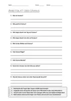 Vorschau - Arbeitsblätter - AB mit Fragen zum Thema "Uranus" + Lösungsblatt + Infografik - Deckblatt