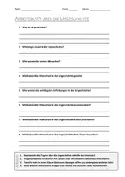 Vorschau - Arbeitsblätter - AB mit Fragen zum Thema "Urgeschichte" + Lösungsblatt + Infografik - Deckblatt