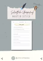 Vorschau - Test - Schriftliche Überprüfung "Martin Luther" - Religion - Ethik - Seite 1