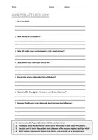 Vorschau - Arbeitsblätter - AB mit Fragen zum Thema "Urin" + Lösungsblatt + Mindmap + Infografik - Deckblatt