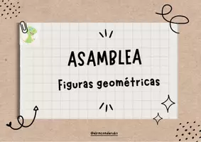 Vista previa - Unidades / Secuencias / Situaciones de Aprendizaje - La Asamblea en EI: Figuras geométricas @elrinconderukii - Portada