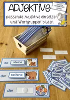 Vorschau - Stundenentwürfe - Passende Adjektive einsetzen - Deckblatt