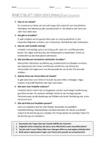 Vorschau - Arbeitsblätter - AB mit Fragen zum Thema "Urwald" + Lösungsblatt - Seite 1