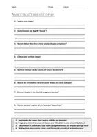Vorschau - Arbeitsblätter - AB mit Fragen zum Thema "Utopien" + Lösungsblatt + Mindmap + Infografik - Deckblatt