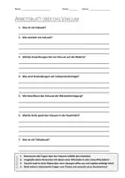 Vorschau - Arbeitsblätter - AB mit Fragen zum Thema "Vakuum" + Lösungsblatt + Infografik - Deckblatt