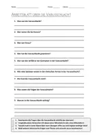 Vorschau - Arbeitsblätter - Lernposter + AB mit Fragen zum Thema "Varusschlacht" + Lösungsblatt + Mindmap + Infografik - Seite 1