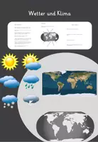 Vorschau - Arbeitsblätter - Klima und Wetter Klimawandel Klasse 2, 3, 4 - Deckblatt
