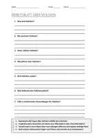 Vorschau - Arbeitsblätter - AB mit Fragen zum Thema "Veilchen" + Lösungsblatt - Deckblatt