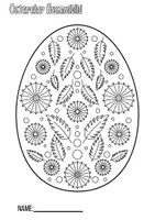 Vorschau - Mal- und Bastelvorlagen - Oster Ausmalbilder: Eier (7 Seiten) - Seite 3