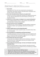 Vorschau - Arbeitsblätter - AB mit Fragen zum Thema "Vieh" + Lösungsblatt - Seite 1
