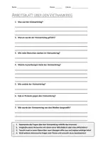 Vorschau - Arbeitsblätter - AB mit Fragen zum Thema "Vietnamkrieg" + Lösungsblatt + Infografik - Deckblatt