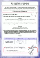 Vorschau - Merkblätter - Methodentraining "Brainstoming" mit Lerntext und Praxisübung - Seite 1