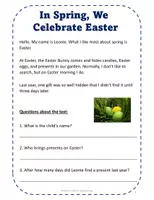 Vorschau - Arbeitsblätter - Englische Kurzgeschichten: Spring and Easter Short Stories - Seite 3