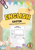 Vorschau - Arbeitsblätter - Easter Read and Colour Activity |#osternbeieduki #frühlingbeieduki - Deckblatt