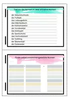 Vorschau - Stundenentwürfe - Materialpaket: Zusammengesetze Nomen Stationenplan - Seite 2