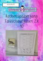 Vorschau - Arbeitsblätter - Rechenspaziergang Tauschaufgaben ZR 10 - Deckblatt