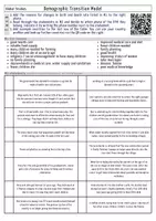 Vorschau - Arbeitsblätter - Demographic Transition Model (Global Studies - Demography) - Seite 1