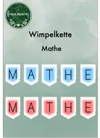 Vorschau - Poster - Wimpelkette Mathe - Deckblatt
