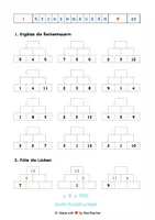 Vorschau - Interaktives Material - Digitale Rechenmauern ZR 20 für Excel + PDF zum Ausdrucken - Seite 2